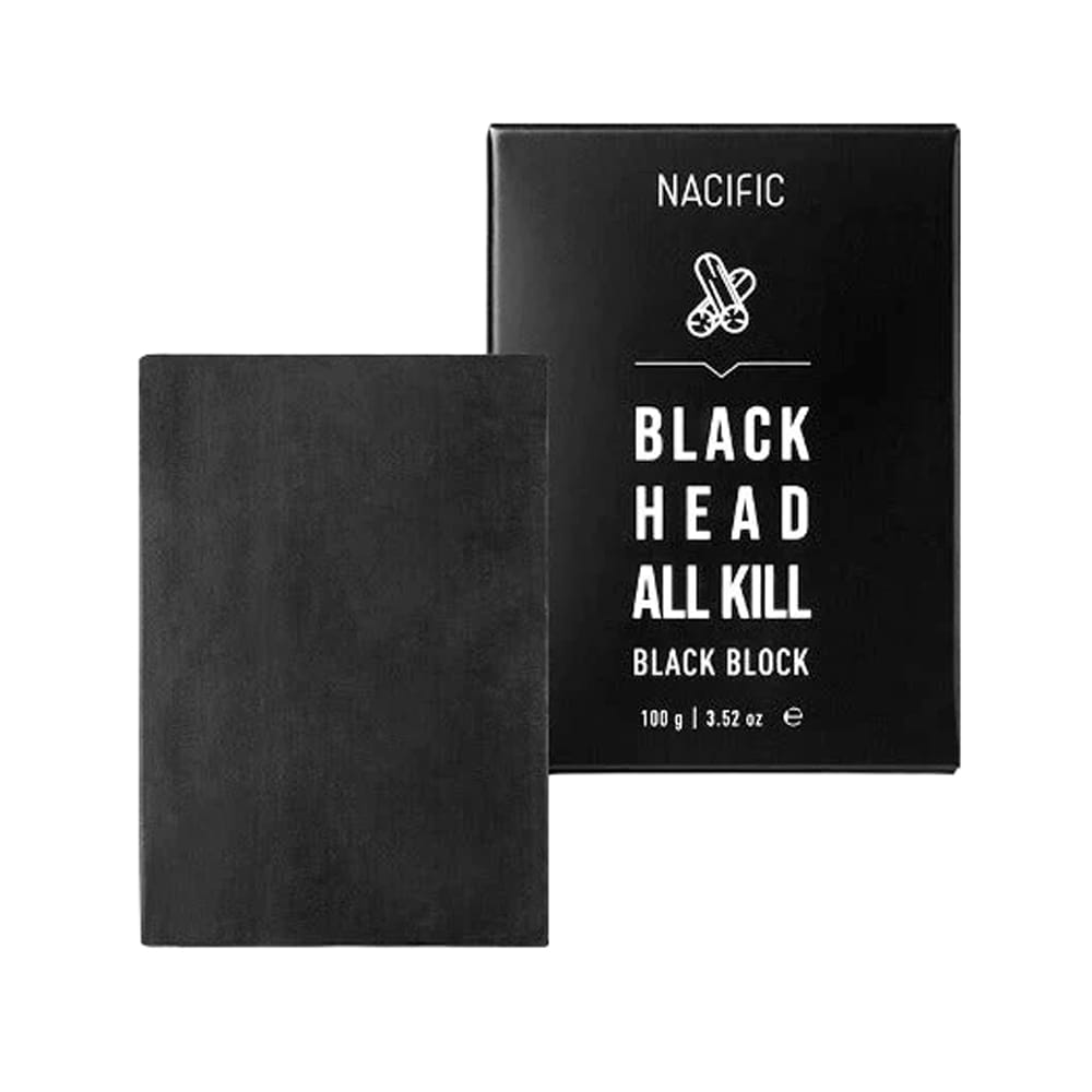 Очищающее твердое туалетное мыло с углем Blackhead All Kill Black Block, 100 г