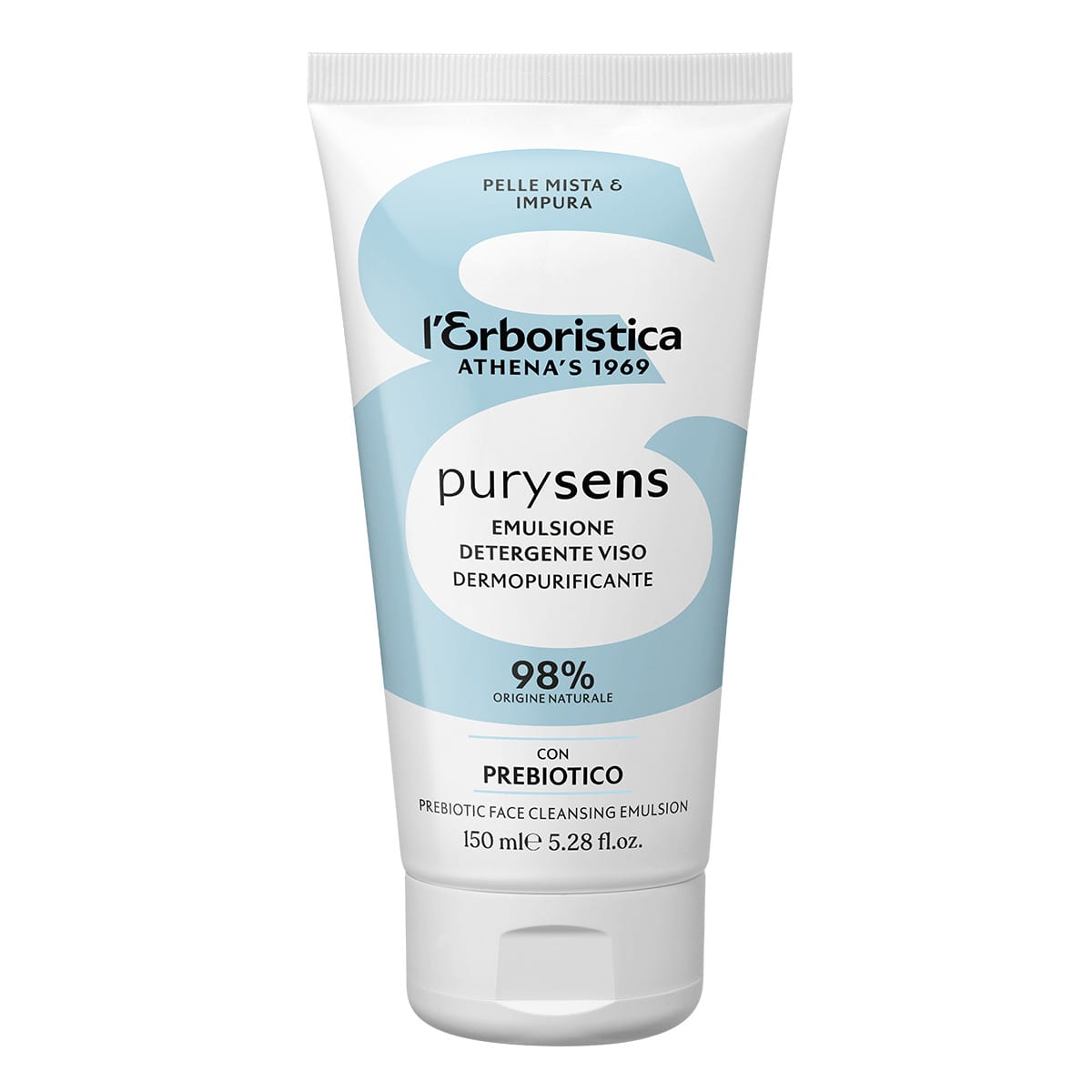 Эмульсия для лица очищающая с пребиотиком L'Erboristica Purysens Face Cleansing Emulsion, 150 мл