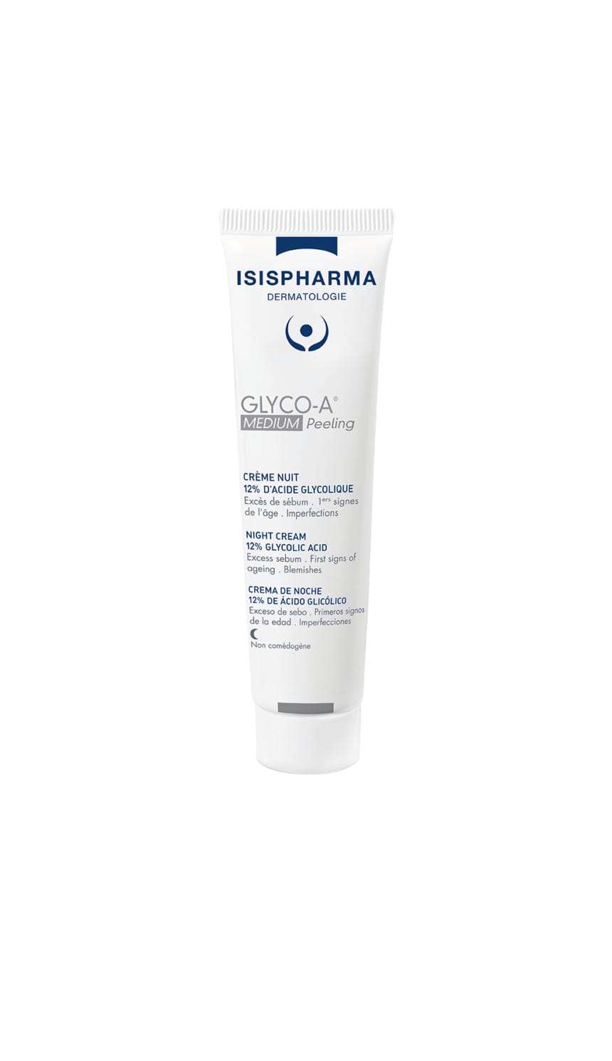 Ночной крем для пилинга с 12% гликолевой кислотой Isispharma GLYC0-A Medium Peeling, 30 мл