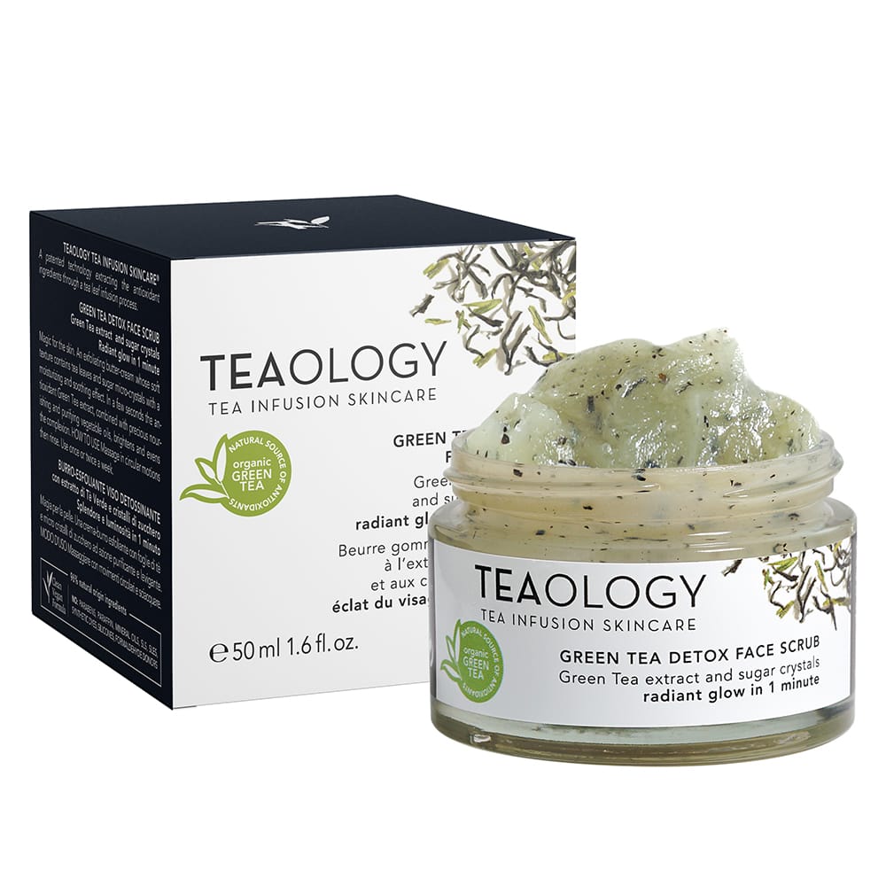 Детокс-скраб для лица с экстрактом зеленого чая и кристаллами сахара Green Tea Detox Face Scrub, 50 мл - фото 2