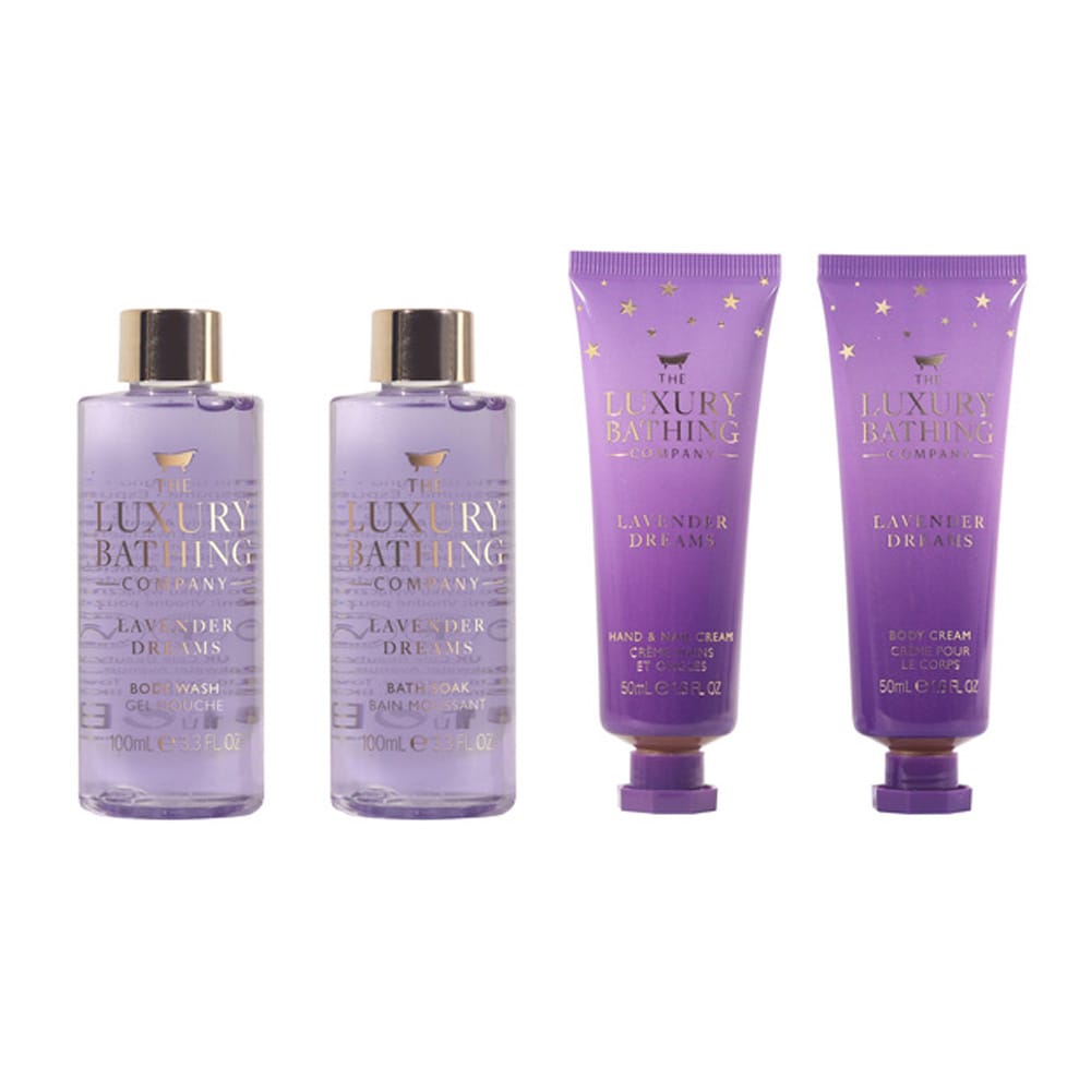 Набор Lavender Dreams (Гель для душа Body Wash, 100 мл+Крем для тела Body Cream, 50 мл+Пена для ванны Bath Soak, 100 мл+Крем для рук и ногтей Hand & Nail Cream, 50 мл) - фото 3