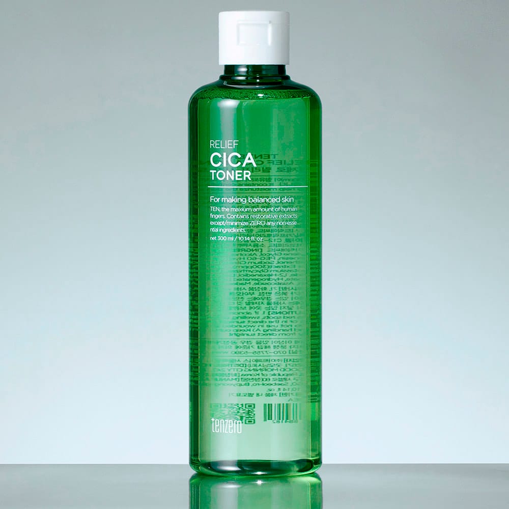 Успокаивающий, увлажняющий тонер для лица Tenzero Relief Cica Toner, 300 мл - фото 4