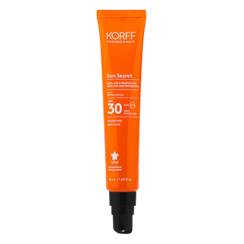 Антивозрастной и солнцезащитный флюид для лица Sun Secret Anti-Age And Protection Face Fluid SPF 30+, 50 мл