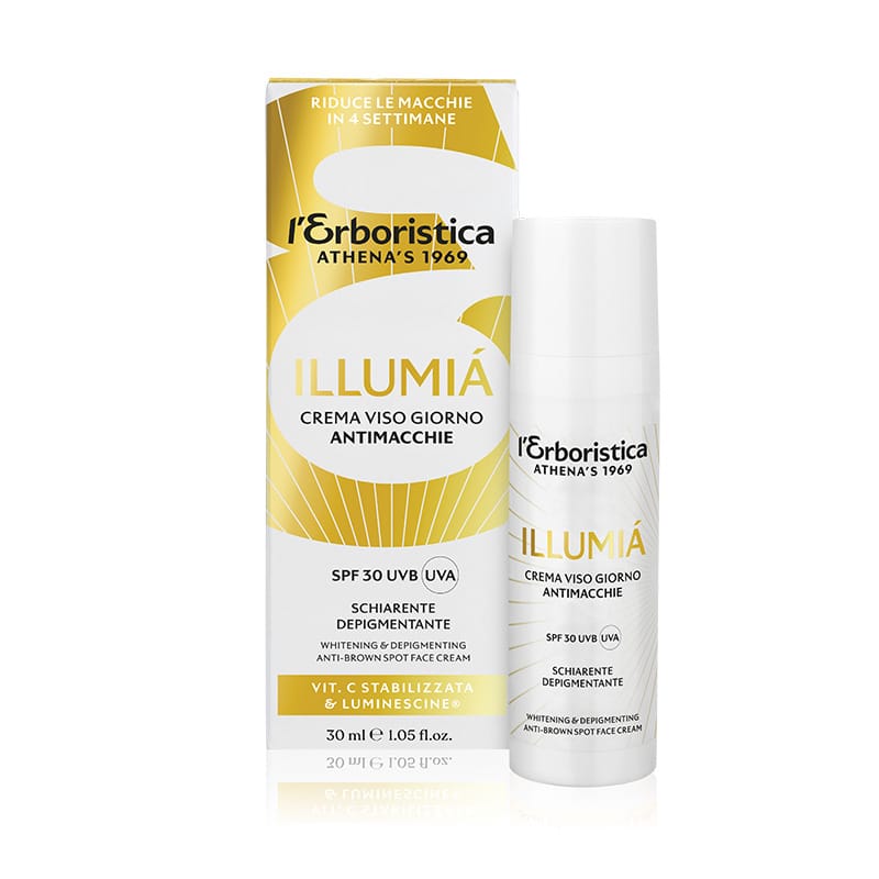 Крем для лица отбеливающий антипигментарный SPF 30 L'Erboristica Illumia' Whitening & Depigmenting Anti-Brown Spot Face Cream, 30 мл