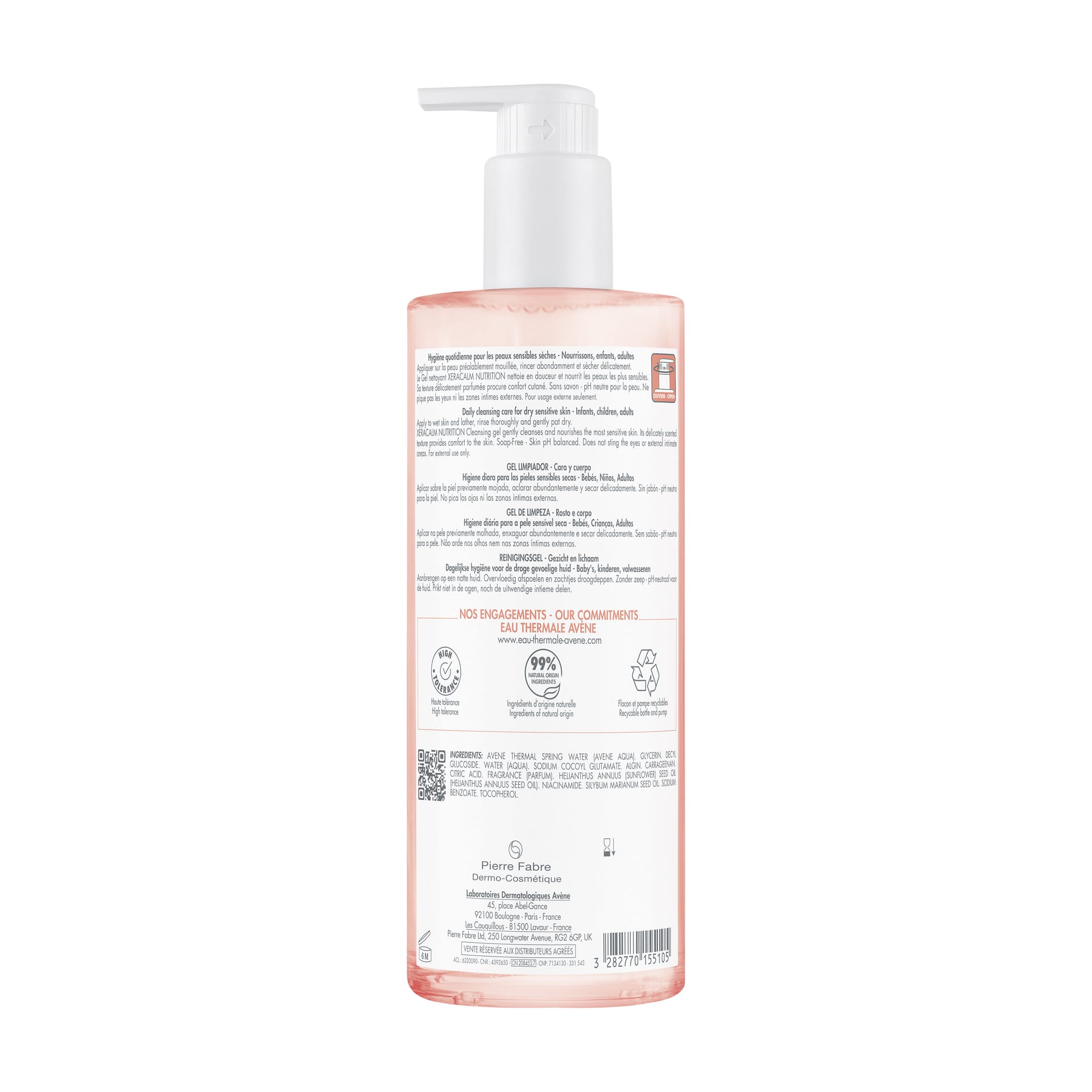 Легкий питательный очищающий гель Avene XeraCalm Nutrition, 500 мл - фото 2