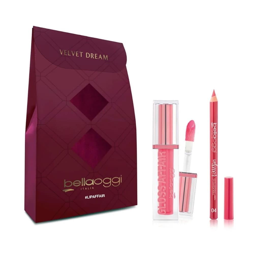 Набор косметический (Блеск для губ GLOSS AFFAIR тон 04 (Milky Pink) 5 мл + Карандаш для губ Lip Liner 1,1г тон 04)
