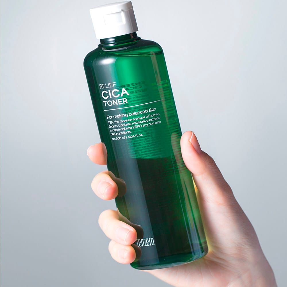 Успокаивающий, увлажняющий тонер для лица Tenzero Relief Cica Toner, 300 мл - фото 3