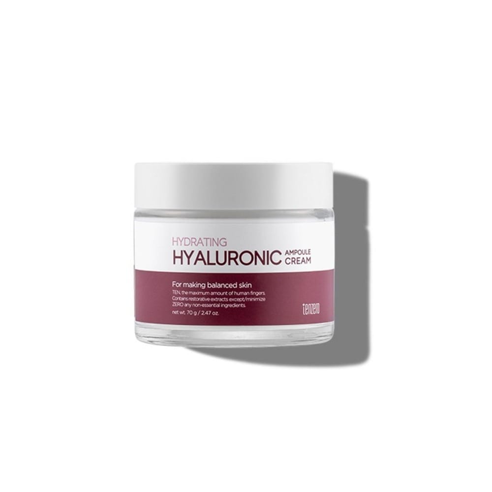 Увлажняющий, укрепляющий крем-концентрат для лица Tenzero Hydrating Hyaluronic Ampoule Cream 2X, 70 г