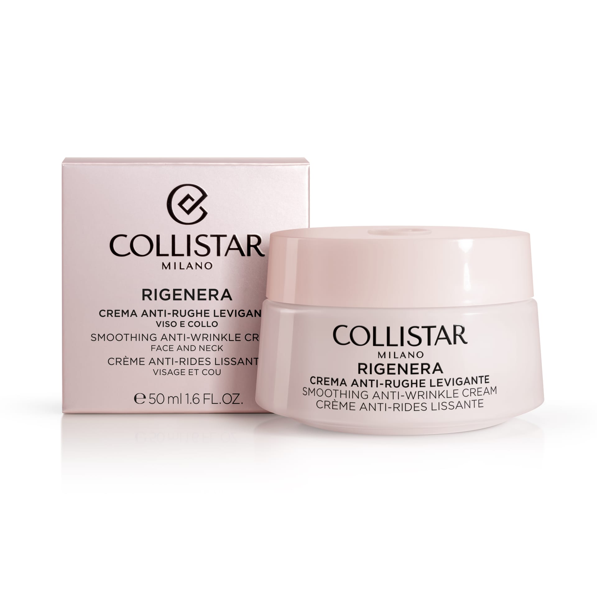 Крем для лица и шеи против морщин, придает гладкость коже RIGENERA / Smoothing Anti-Wrinkle Cream Face and Neck, 50 мл - фото 2