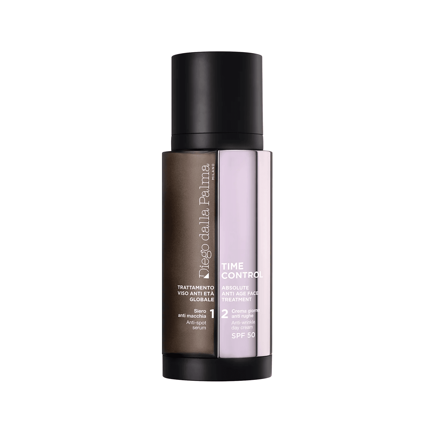 Глобальный омолаживающий уход для лица Time Control Absolute Anti-Age Face Treatment: (1. Сыворотка от гиперпигментации Anti-spot serum, 50 мл + 2. Дневной крем от морщин Anti-wrinkle day cream SPF 50, 50 мл)