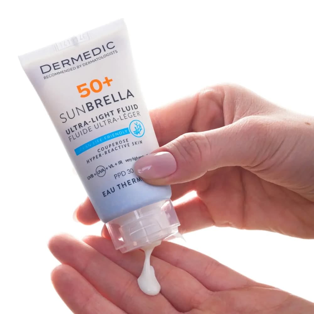 DERMEDIC SUNBRELLA Ультралегкий флюид SPF 50+ для чувствительной кожи, 40 мл - фото 2