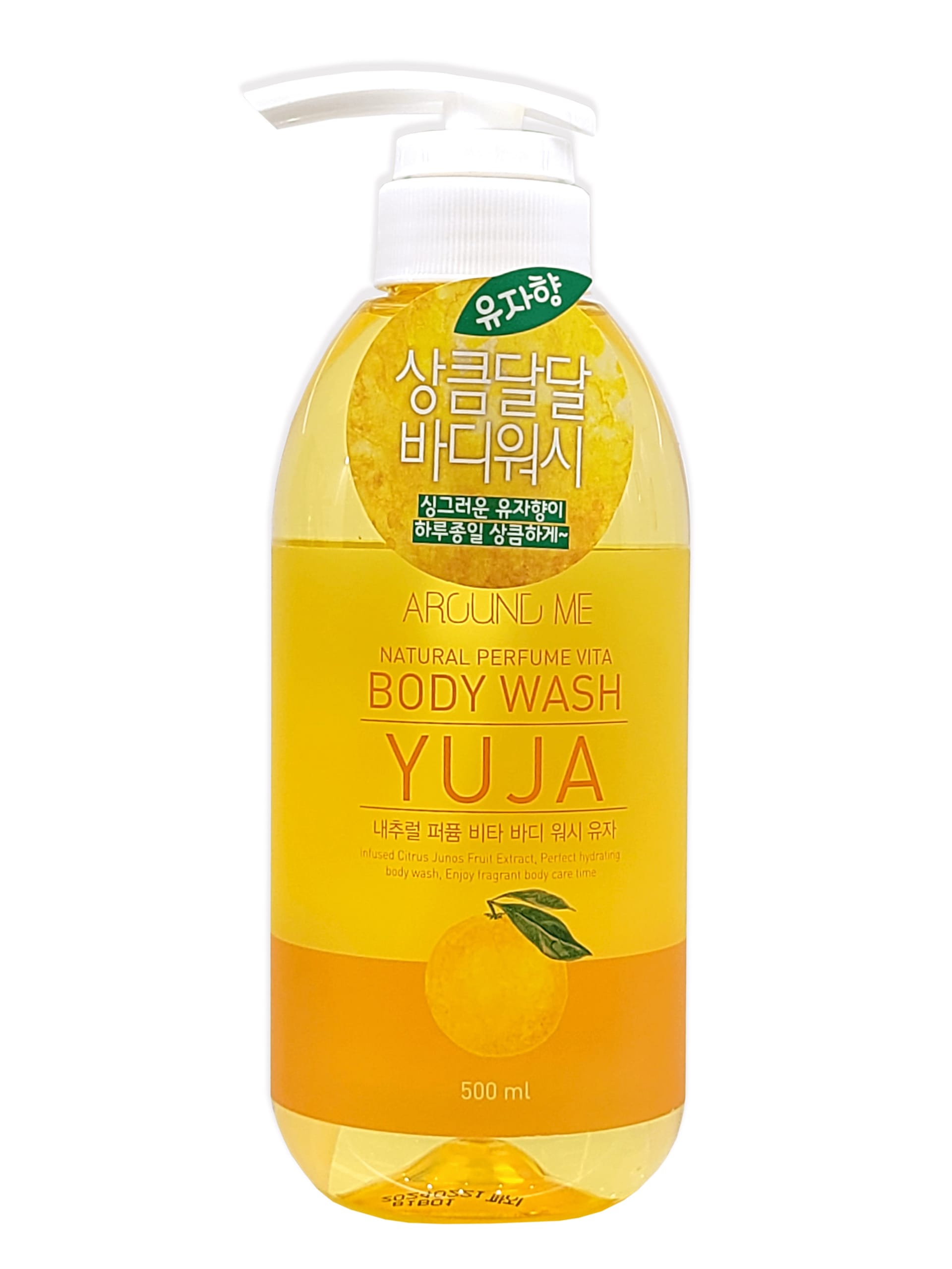 Гель для душа с экстрактом юдзу Around Me Natural Perfume Vita Body Wash Yuja, 500 мл