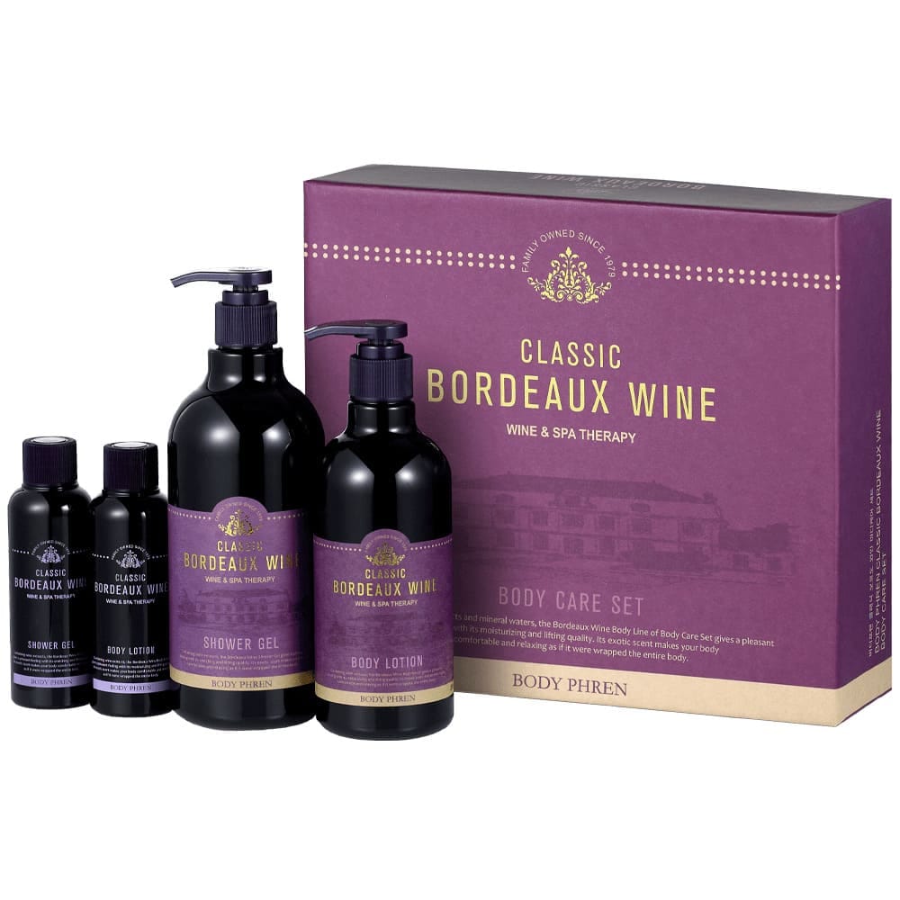 Набор для ухода за телом Body Phren Bordeaux wine body care set (гель для душа 500+100 мл + лосьон для тела 315+100 мл )