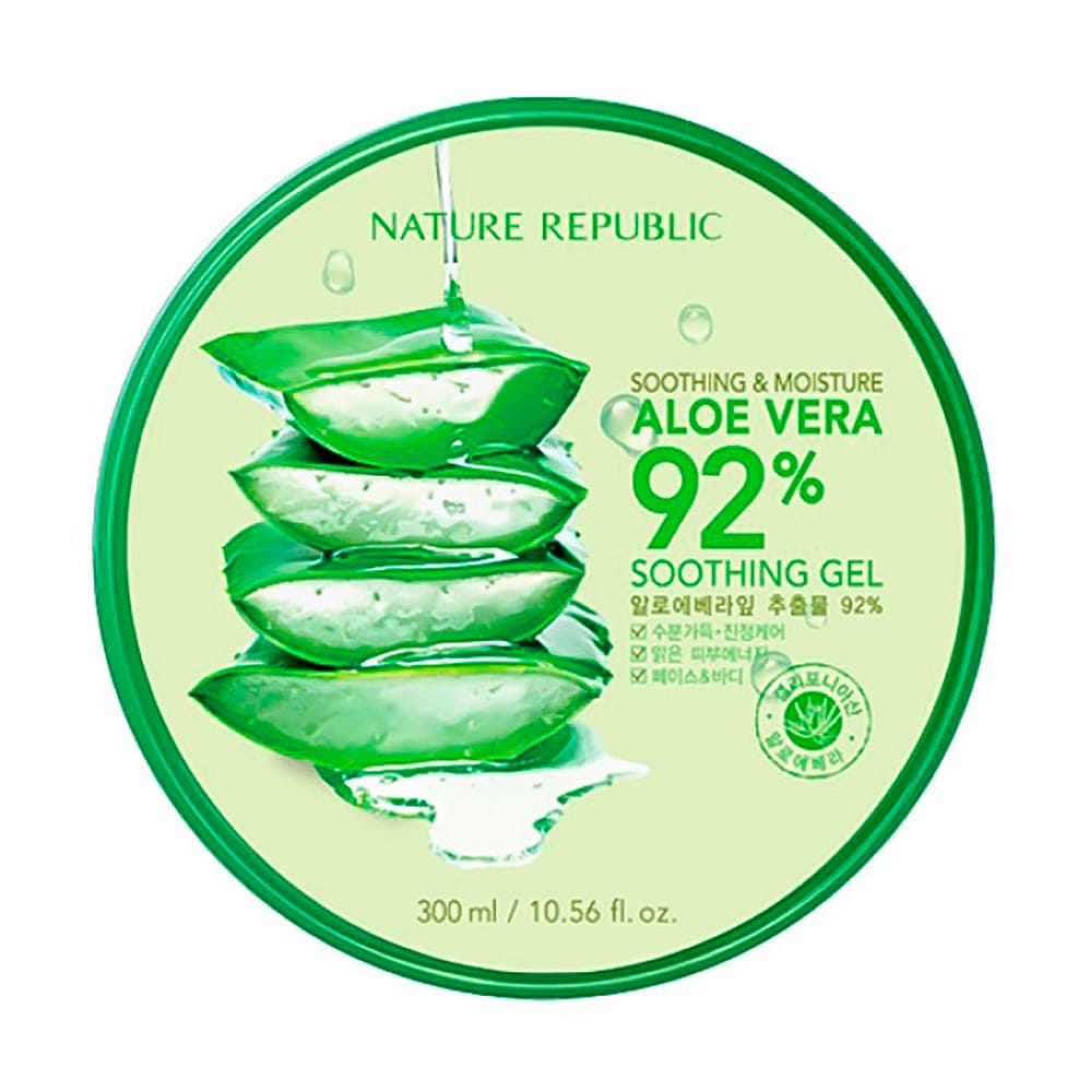 Успокаивающий и увлажняющий гель для, тела и волос Soothing & Moisture Aloe Vera 92% Soothing Gel