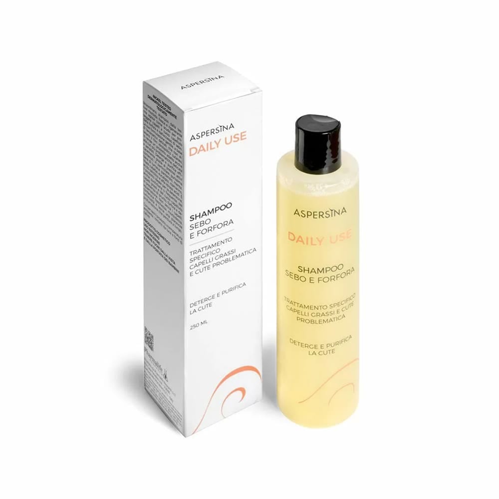 Pharmalife Research Aspersina Daily Use Shampoo Sebo E Forfora Шампунь для ежедневного применения, для жирной кожи головы, себорегулирующий против перхоти с муцином улитки и салициловой кислотой