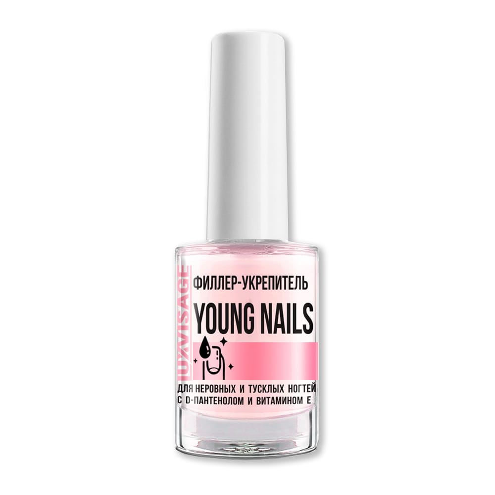 Филлер-укрепитель Young Nails для неровных и тусклых ногтей с D-пантенолом и витамином Е, 9 г