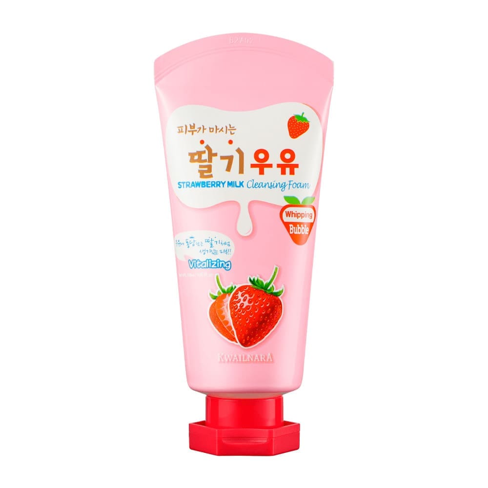 Пенка для умывания клубничная Kwailnara Strawberry Milk Cleansing Foam, 120 мл