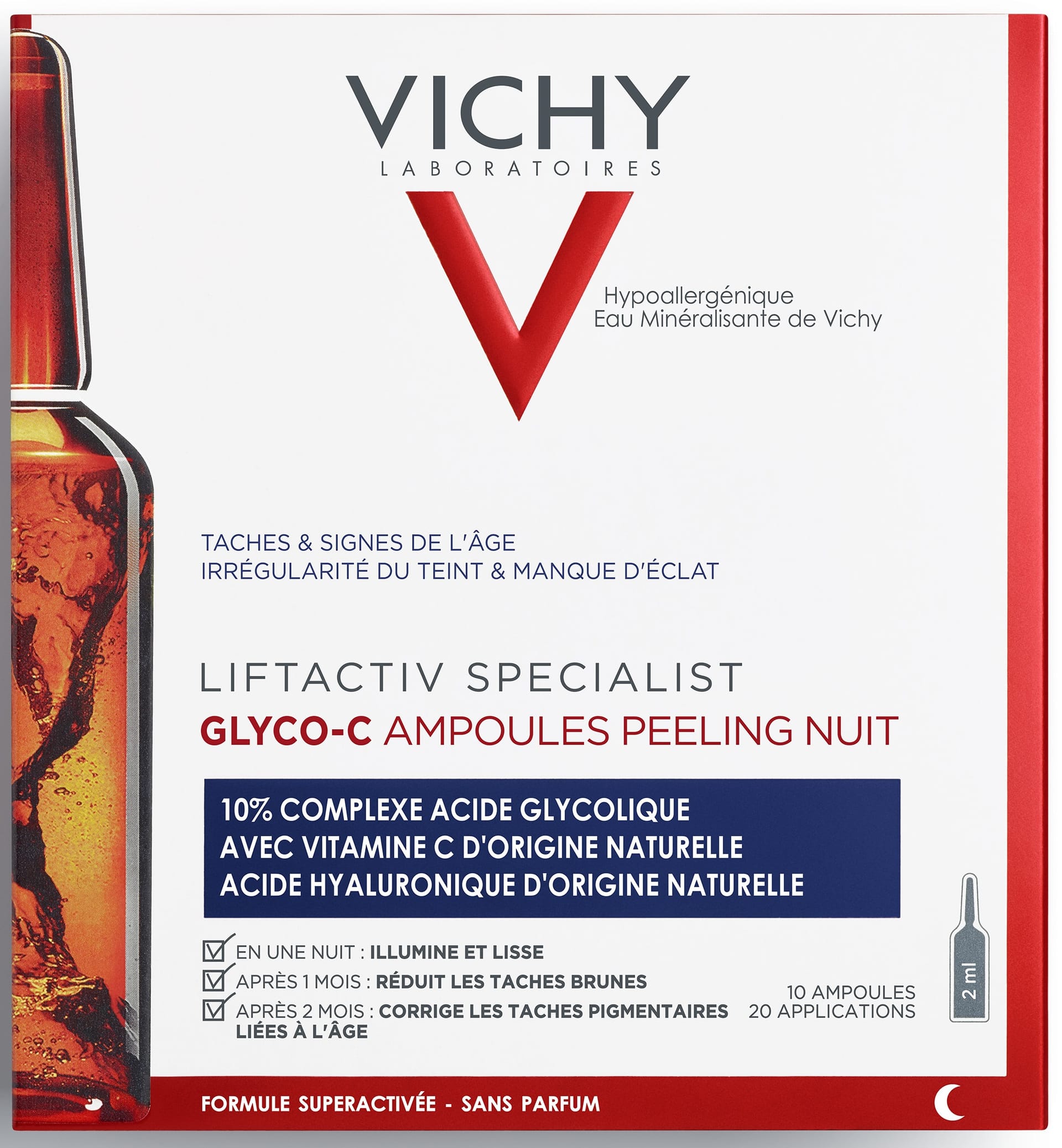 Сыворотка-пилинг Liftactiv Glyco-c ночного действия в ампулах, 2 мл х 10 шт