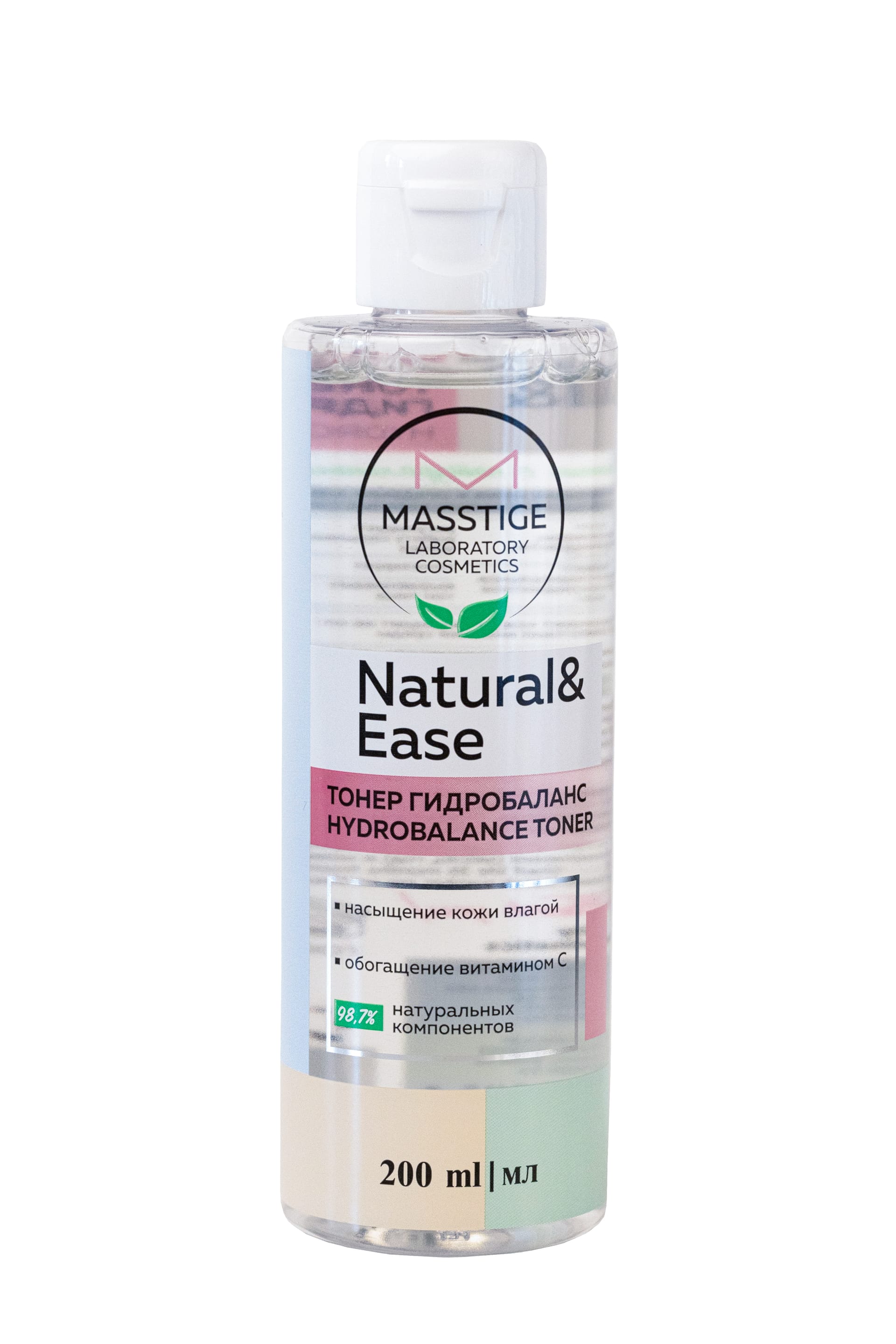 Тонер гидробаланс Masstige Natural&Ease, 200 мл
