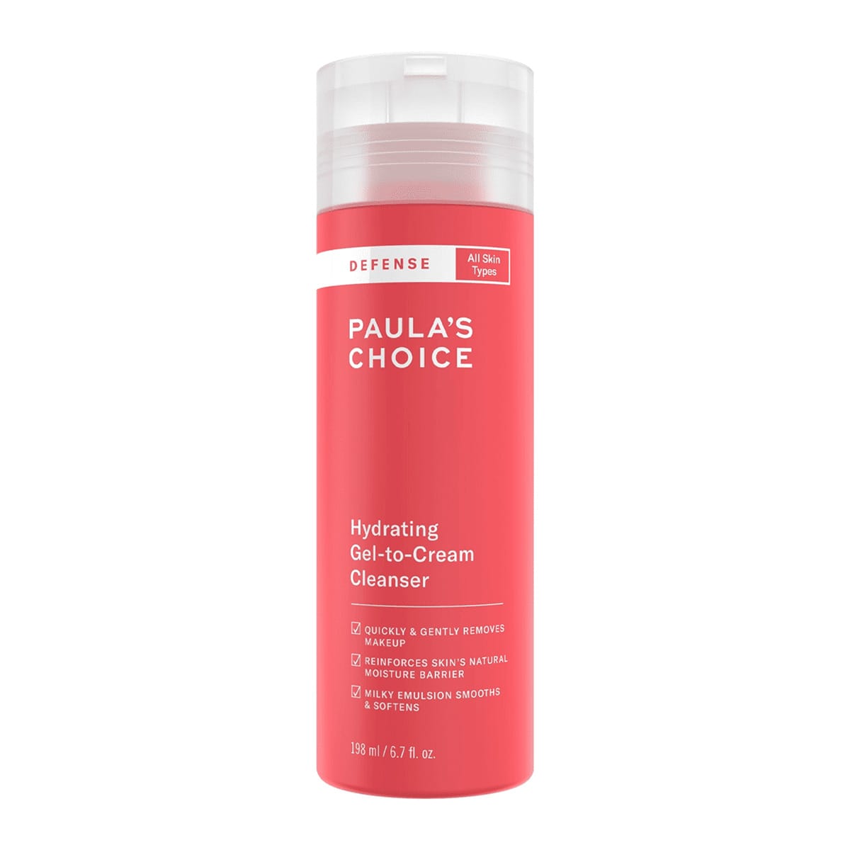 Paula's Choice Defense Hydrating Gel-To-Cream Cleanser/Пенка для умывания с защитой от негативных факторов окружающей среды, 198 мл.