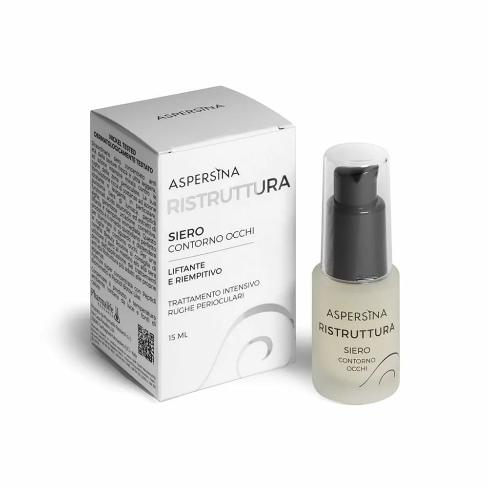 Pharmalife Reserch Aspersina Ristruttura Siero Contorno Occhi Сыворотка интенсивная для контура глаз, подтягивающая, омолаживающая с муцином улитки и ботулоподобными веществами