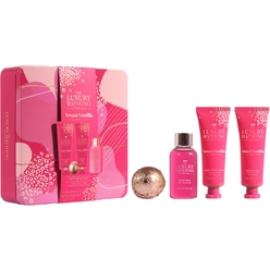 Набор Sweet Vanilla & Almond Glaze (Крем для рук и ногтей Hand & Nail Cream, 50 мл+Гель для душа Body Wash, 50 мл+Крем для тела Body Cream, 50 мл+Соль для ванны Bath Fizzer, 25 г)