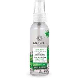 Aqua-мист для лица и тела зеленый чай и лайм Markell Superfood, 100 мл