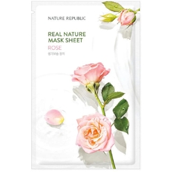 Увлажняющая тканевая маска для лица Real Nature Mask Sheet Rose, 23 мл