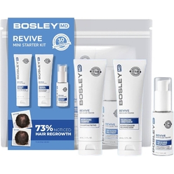 Набор д/ухода за волосами Revive For Non Color-Treated Hair Travel Kit (Пит.шамп.п/выпад. Bosley MD Revive Non Color Treated Hair Nourishing Shampoo 60 мл+Кондиц-р д/укр. и объема Bosley MD Revive Non Color-Treated Hair Volumizing 60 мл + Интенс.ср-