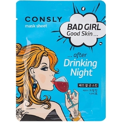 CONSLY Тканевая маска BAD GIRL - Good Skin после вечеринки, 23мл