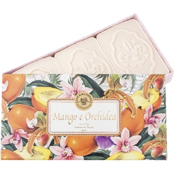 Набор натурального парфюмированного мыла Манго и орхидея/ Mango e Orchidea