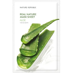 Успокаивающая тканевая маска для лица Real Nature Mask Sheet Aloe, 23 мл