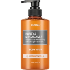 Гель для душа KUNDAL HONEY & MACADAMIA PURE BODY WASH AMBER VANILLA, 500 мл