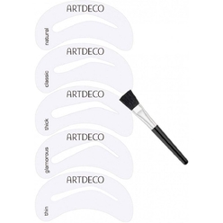 Набор кисть для бровей с трафаретами Eyebrow Stencils With Brush