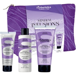 Набор Mineral Infusions (Гель для душа парфюмированный Doccia Schiuma,150 мл+Молочко для тела увлажняющее Latte Corpo,150 мл+Гель для лица и тела с глиттером Gel Glitter Silver, 50 мл)
