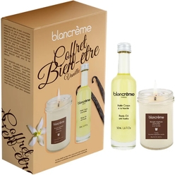 Набор: Масло для тела Body Oil With Vanilla, 50 мл + Свеча ароматическая Vanilla 80 г