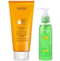 Косметический набор (Солнцезащитный лосьон SPF50+, 200 мл + Увлажняющий гель для тела Алоэ 100%, 90 мл)