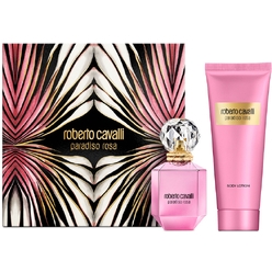 Набор: Парфюмерная вода Roberto Cavalli Paradiso Rosa, 30 мл, Лосьон для тела Roberto Cavalli Paradiso Rosa, 100 мл