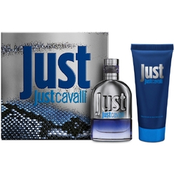Набор: Туалетная вода мужская Just Cavalli Just, 30 мл,  Шампунь и гель для душа Just Cavalli Just, 100 мл
