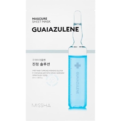 Missha Успокаивающая маска для лица Mascure Calming Solution Sheet Mask (Guaiazulene), 28 мл