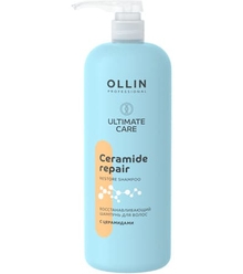 Ollin Ultimate Care Восстанавливающий шампунь для волос с церамидами, 1000 мл