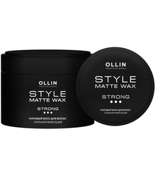 Ollin Style Матовый воск для волос сильной фиксации, 50 г