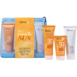 Набор Fun in The Sun Kit (Лосьон после загара, 75 мл+Солнцезащитный питательный крем для лица, 30 мл+Солнцезащитный увлажняющий крем для тела, 75 мл)