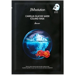Придающая сияние тканевая маска для лица Camellia Glacier Water Iceland Mask Snow, 30 мл