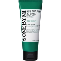 Очищающая, отшелушивающая пенка для лица для проблемной кожи AHA.BHA.PHA 30 Days Miracle Acne Clear Foam, 100 мл