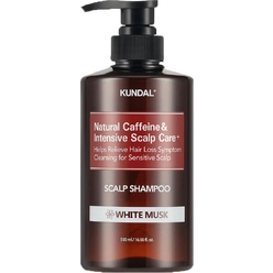 Шампунь c кофеином для ухода и глубокого очищения всех типов волос Natural Caffeine Hair Care+ Caffeine Shampoo White Musk, 500 мл