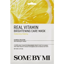 Увлажняющая, обновляющая тканевая маска для сияния кожи лица Real Vitamin Brightening Care Mask, 20 г
