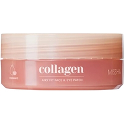Missha Гидрогелевые патчи с коллагеном для глаз Airy Fit Collagen Lifting Face&Eye Patch, 60 шт