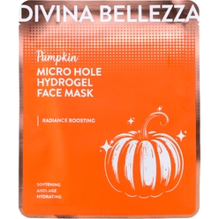 Маска для лица с экстрактом тыквы гидрогелевая с микроотверстиями Divina Bellezza Pumkin Micro Hole Hydrogel face mask, 30 г