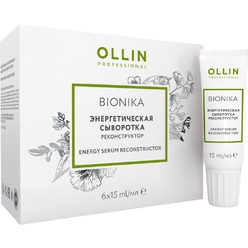 Ollin BioNika Сыворотка энергетическая реконструктор 15мл х 6шт